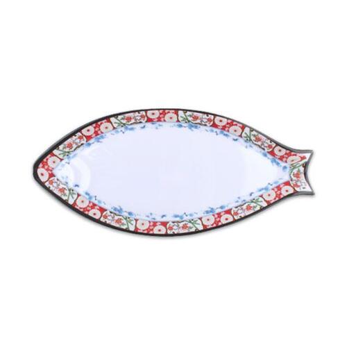 돌산멜라민 / 죽매화 물고기 접시 MN1064