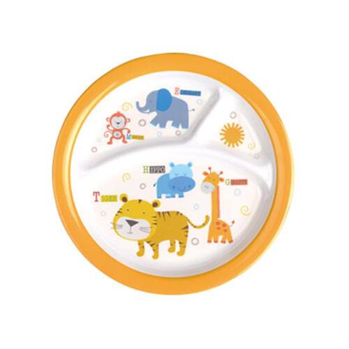 돌산멜라민 / 어린이용 코끼리 나눔 접시 DS-3003