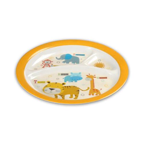 돌산멜라민 / 어린이용 코끼리 나눔 접시 DS-3003