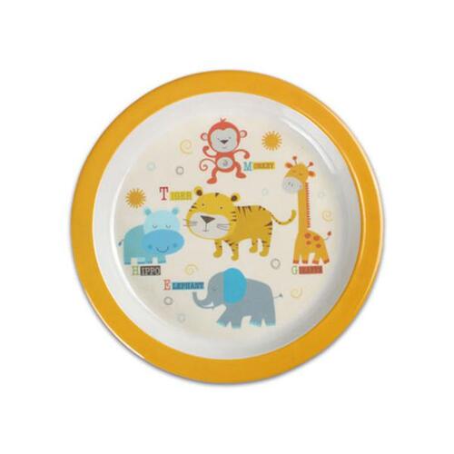 돌산멜라민 / 어린이용 코끼리 원형 접시 DS-3004