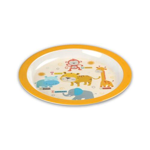 돌산멜라민 / 어린이용 코끼리 원형 접시 DS-3004